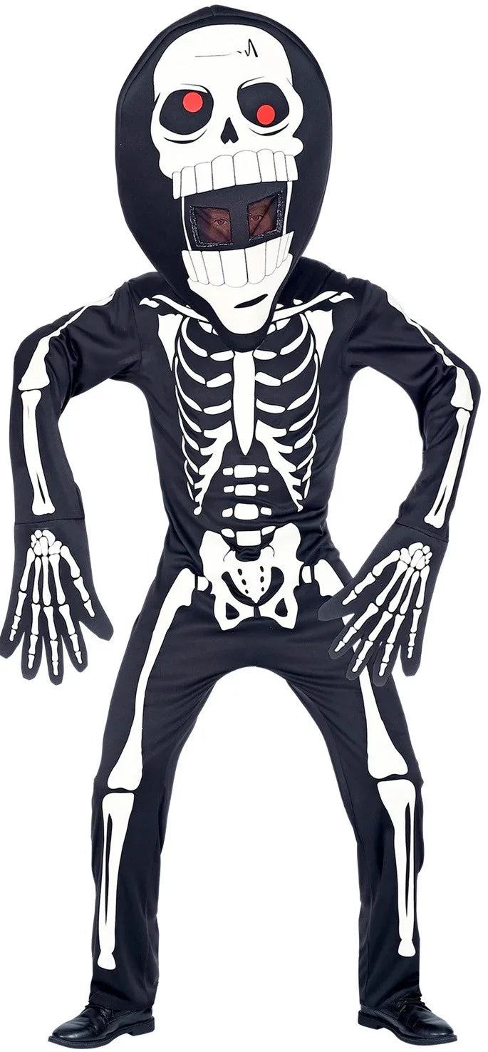 Disfraz de Esqueleto con Máscara Gigante Infantil Esqueletos Widmann