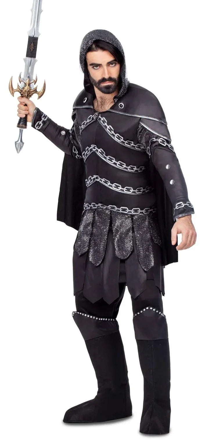 Disfraz de Guerrero Medieval Tenebroso para Hombre Caballeros y Cruzados Medievales Viving