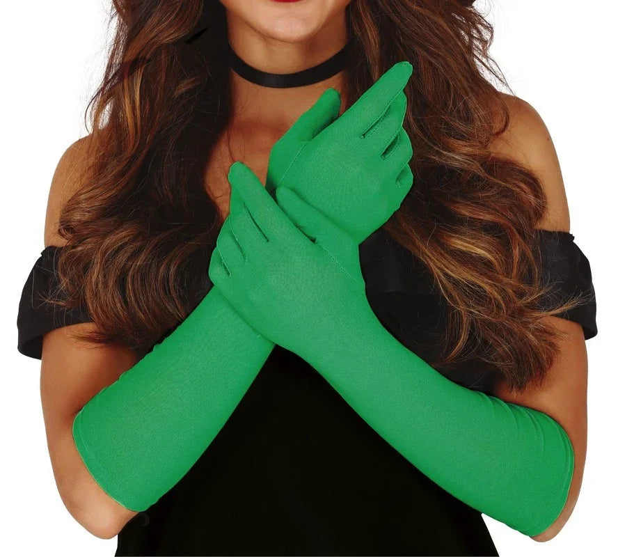 Guantes Verdes Largos para Adulto Guantes Guirca