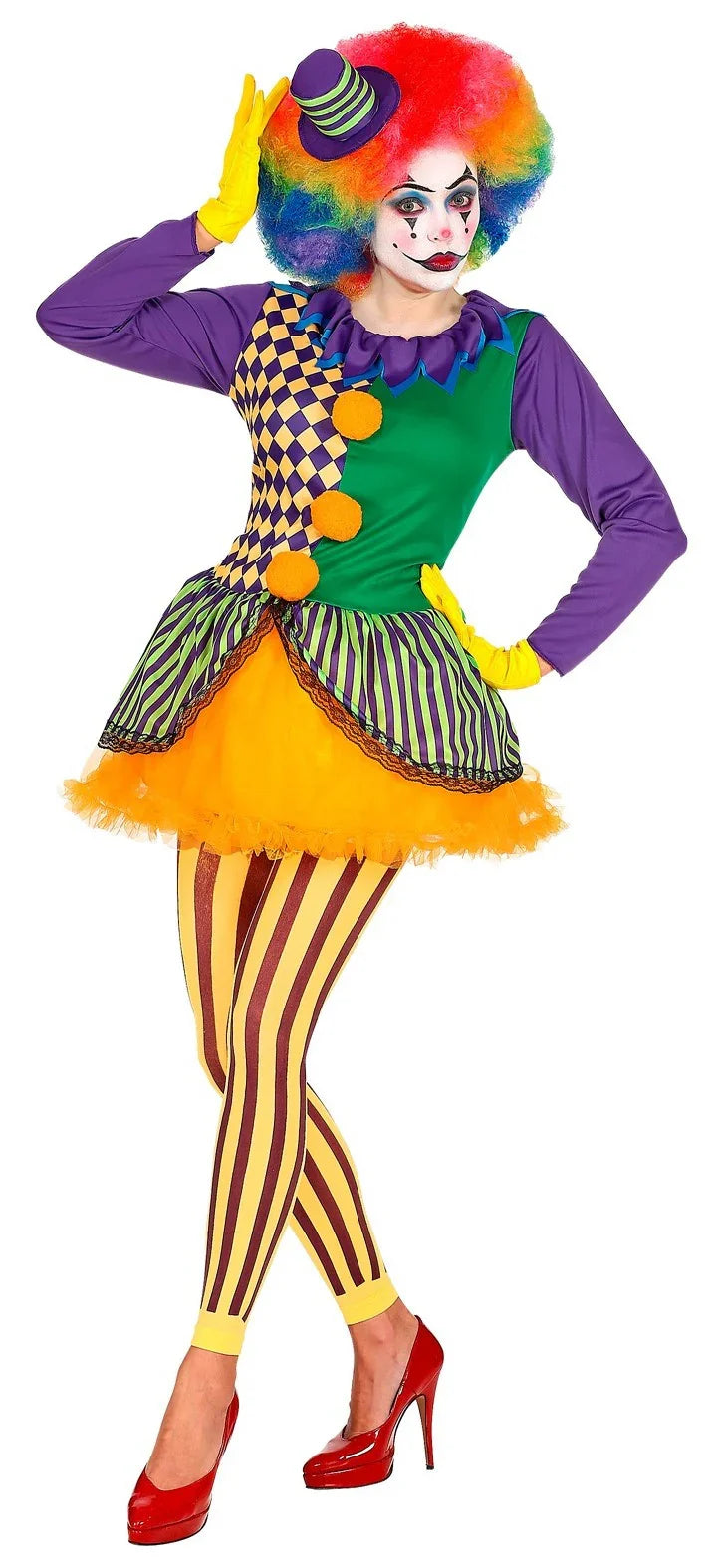 Disfraz de Payasa Joker para Mujer Payasos Asesinos Widmann