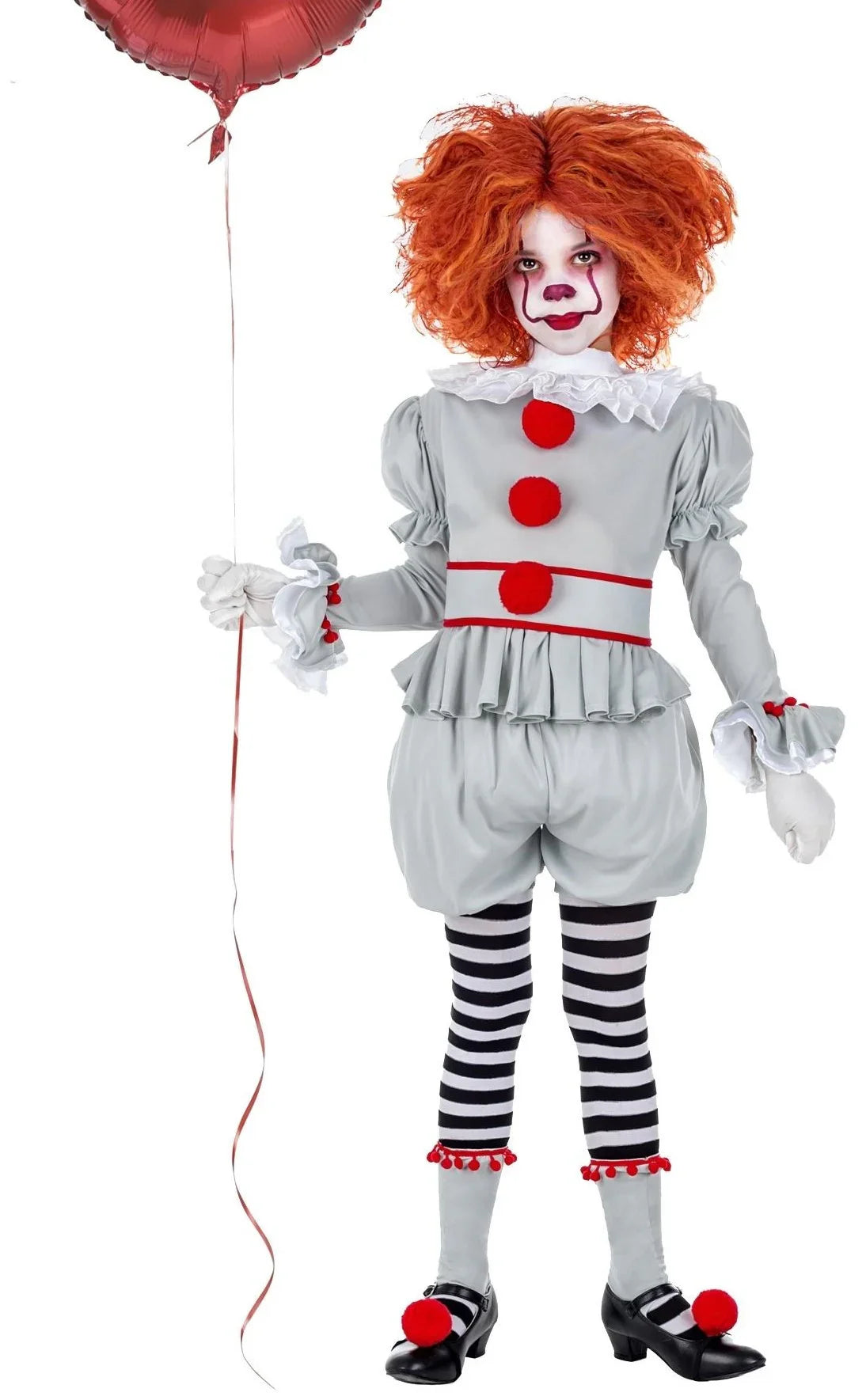 Disfraz de Penny la Payasa Malvada para Niña Pennywise Kimokawaii