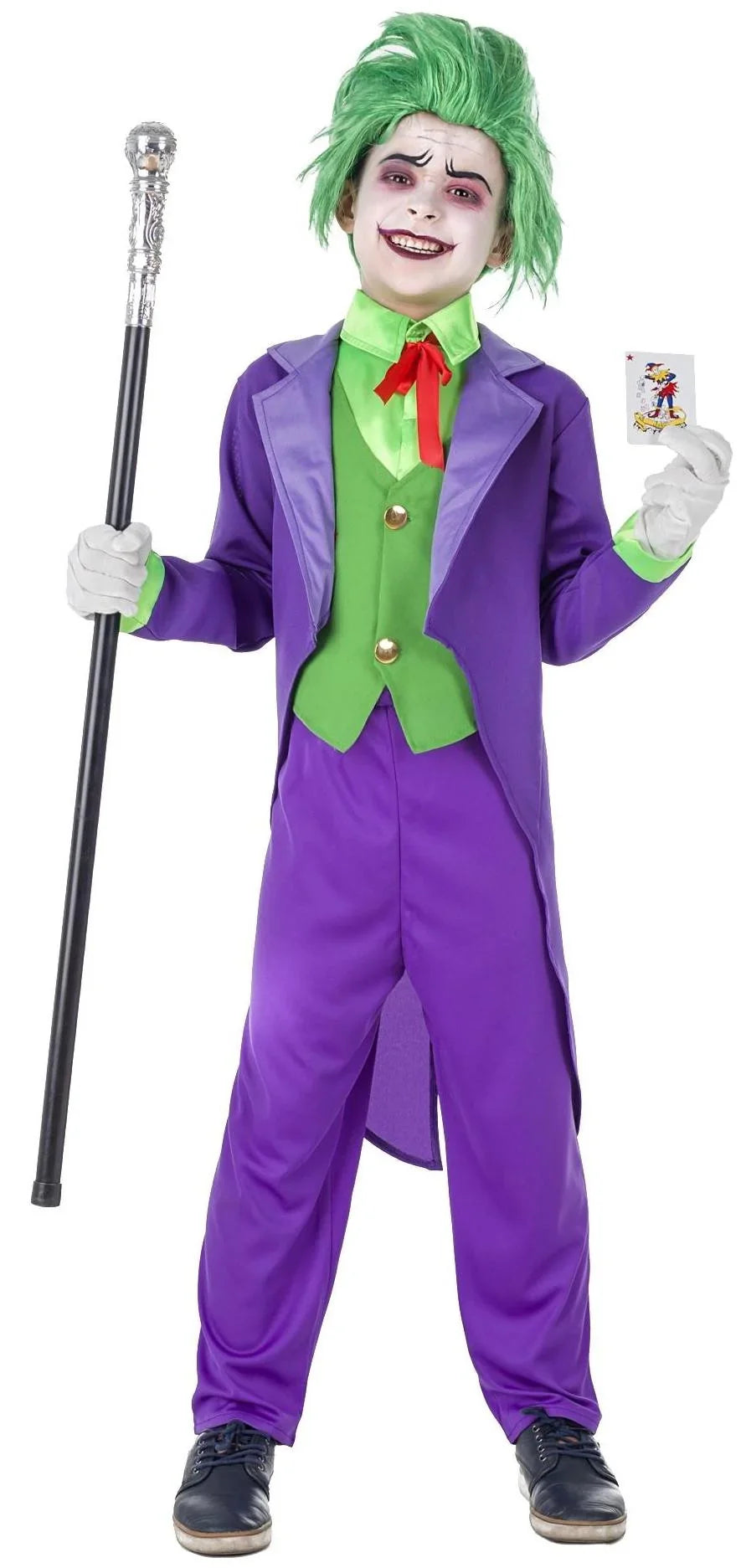 Disfraz de Joker Elegante para Niño Joker Kimokawaii