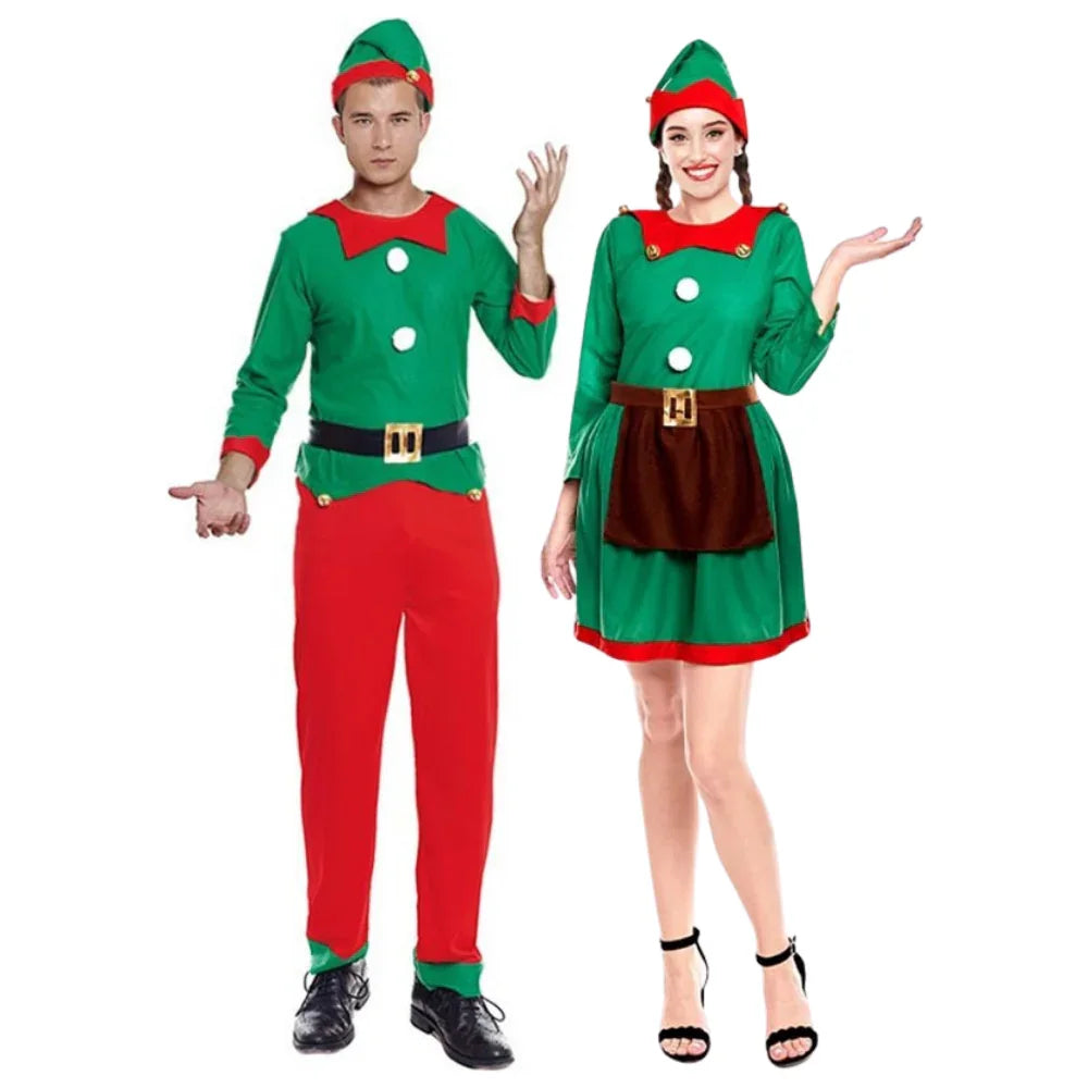 Disfraces en Pareja de Elfos Traviesos de Navidad Elfos Navideños Disfraces Simon