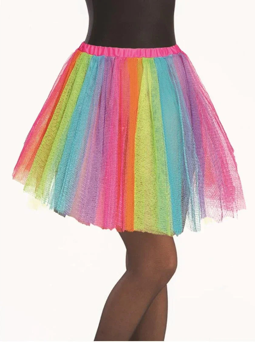 Tutú Multicolor Largo de 40cms para Mujer Tutús Kimokawaii