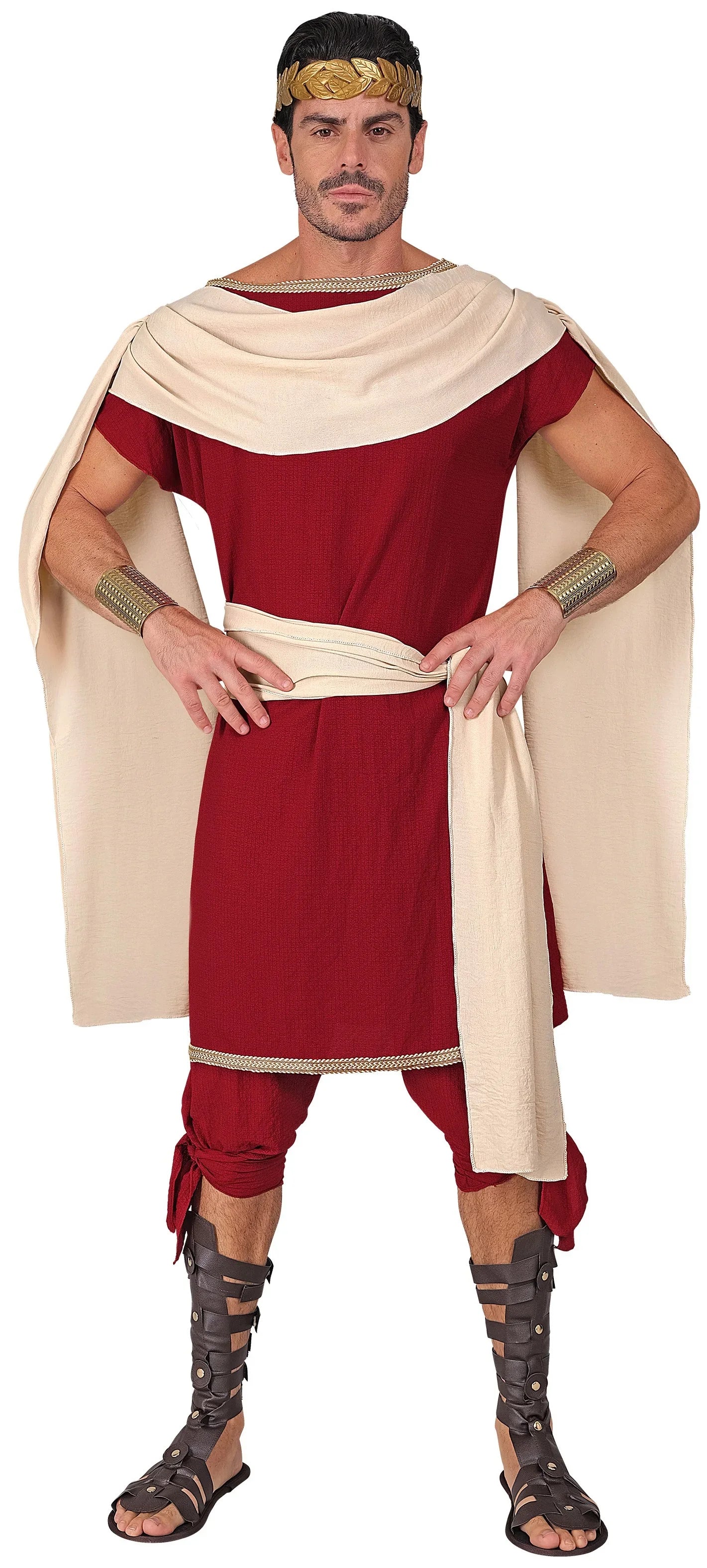 Disfraz de Príncipe Romano Granate para Hombre Romanos y Griegos Widmann