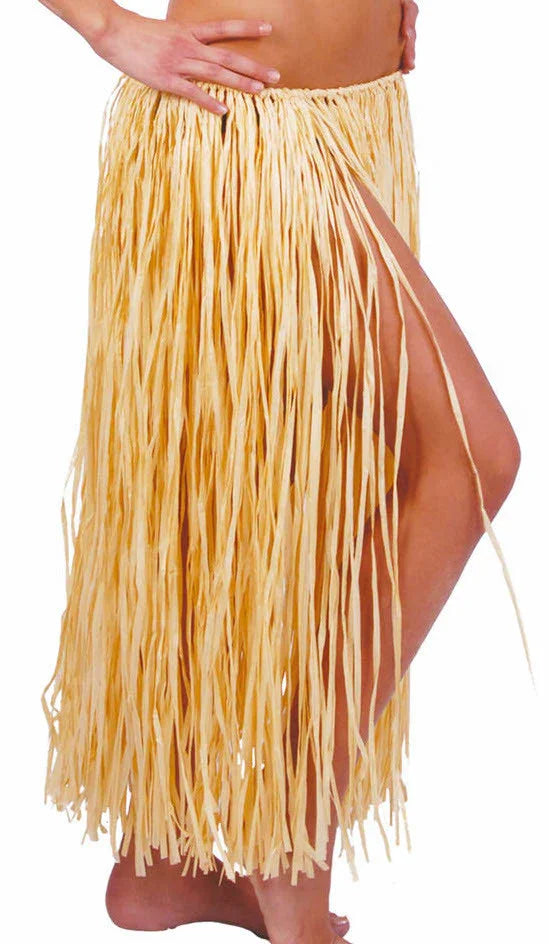 Falda de Rafia Larga de 75 cm Complementos Hawaianos Guirca