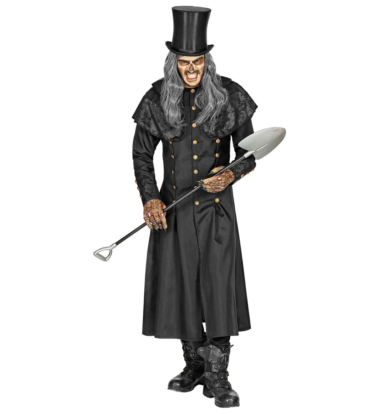 Disfraz de Enterrador con Abrigo Largo para Hombre Vampiros y vampiresas Widmann