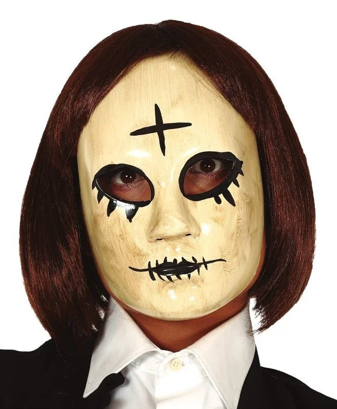 Máscara de Asesina de la Purga con Cruz Máscaras de La Purga Guirca