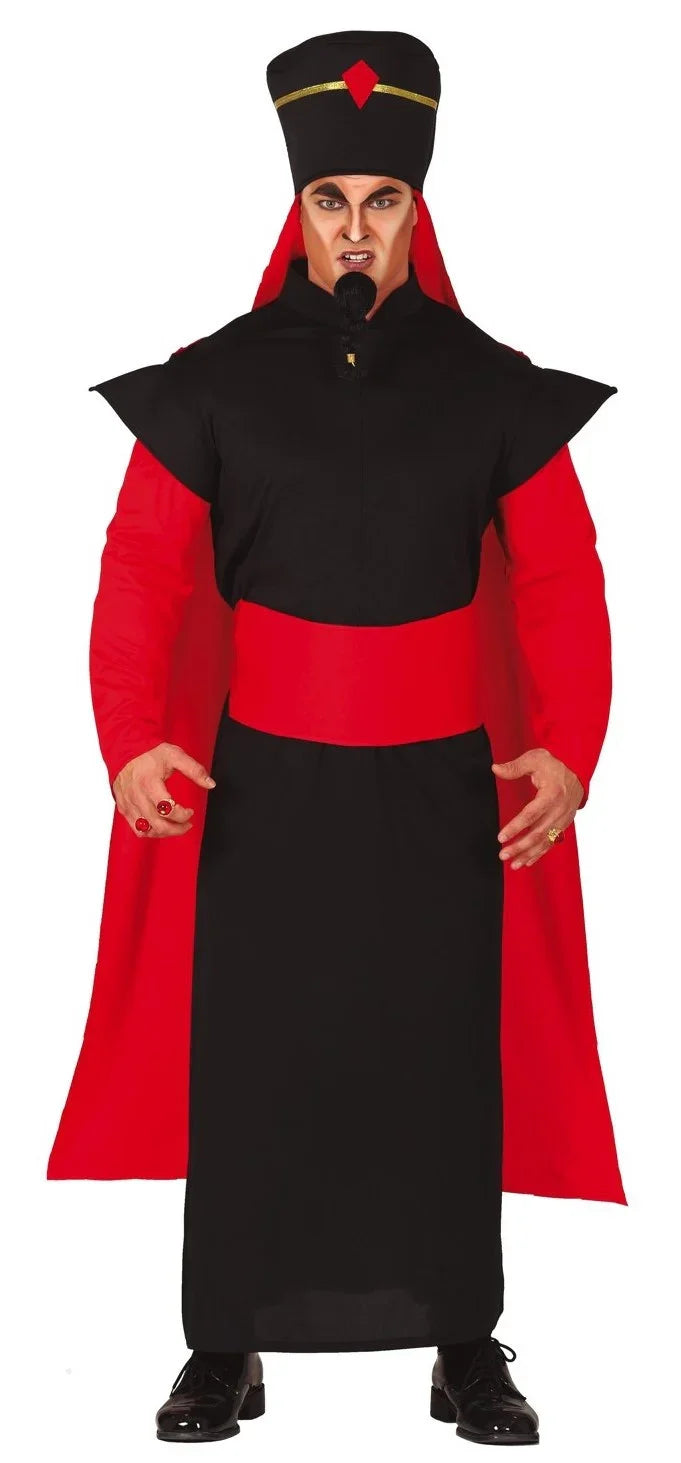 Disfraz de Jafar Mago Malvado para Hombre Aladdín Guirca