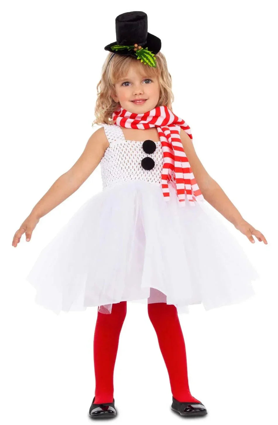Disfraz de Muñeco de Nieve con Falda para Niña Muñecos de Nieve Viving