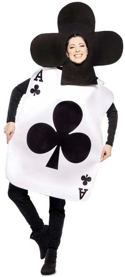 Disfraz de Carta As de Tréboles para Adulto Cartas Poker EuroCarnavales