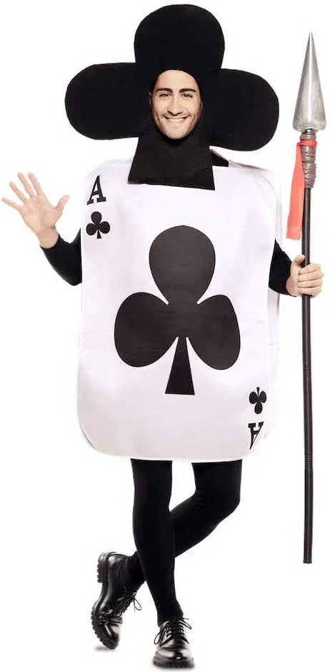 Disfraz de Carta As de Tréboles para Adulto Cartas Poker EuroCarnavales