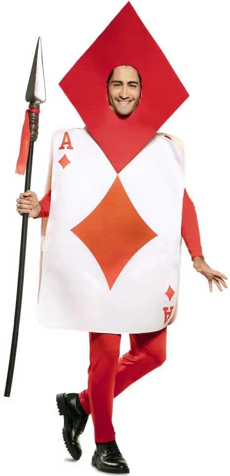 Disfraz de Carta As de Diamantes para Adulto Cartas Poker EuroCarnavales