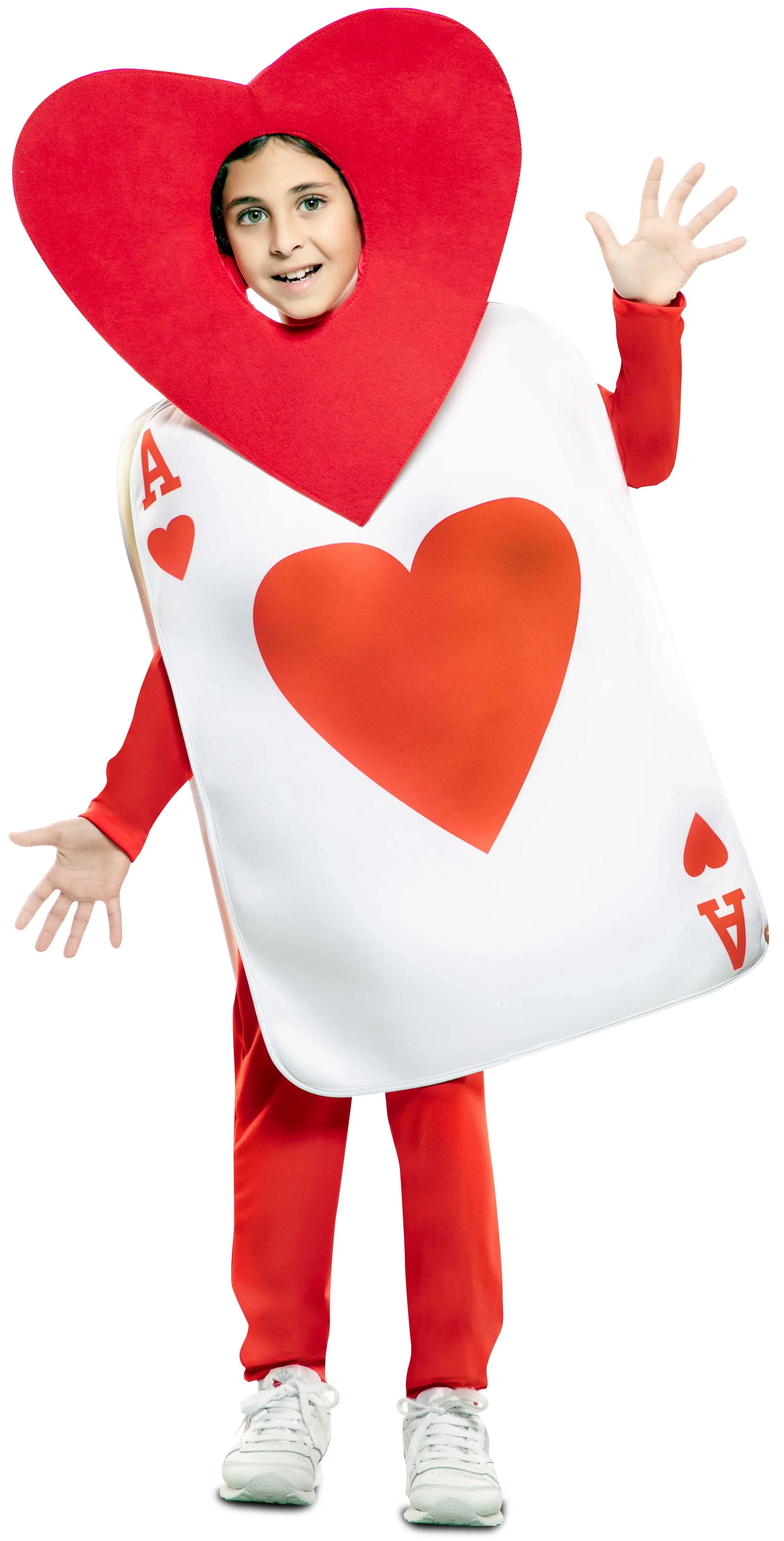 Disfraz de Carta As de Corazones Infantil Cartas Poker EuroCarnavales
