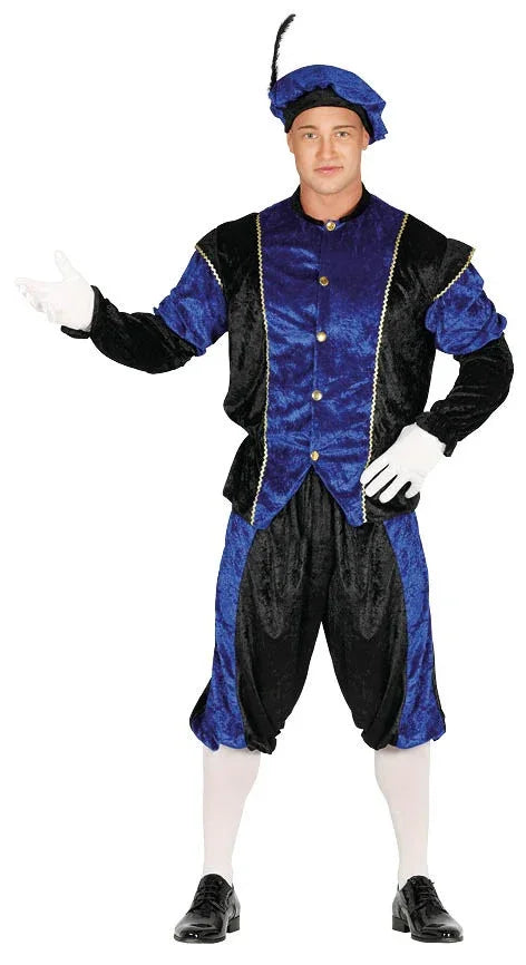 Disfraz de Paje Reyes Magos Azul para Hombre Reyes Magos y Pajes Guirca