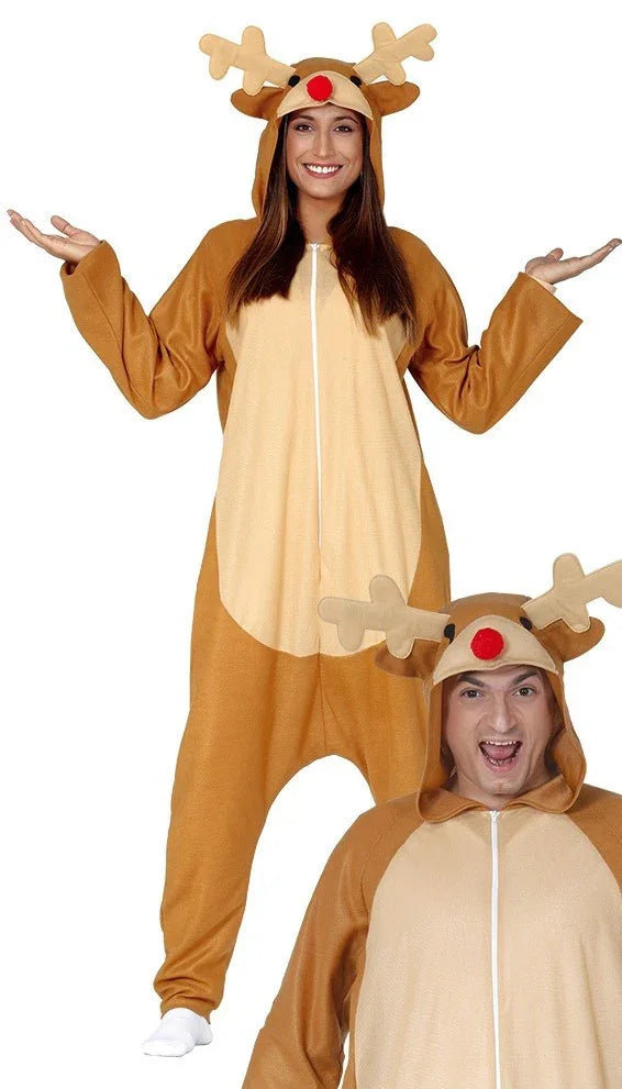 Disfraz de Reno Rudolf Pijama para Adulto Renos Guirca