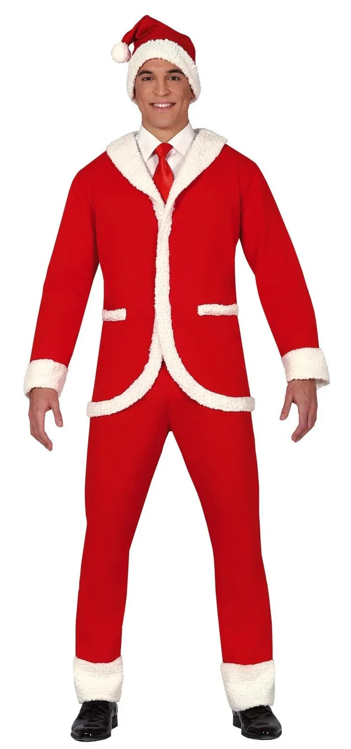Traje de Papá Noel Elegante para Hombre Papa Noel y Mama Noel Guirca
