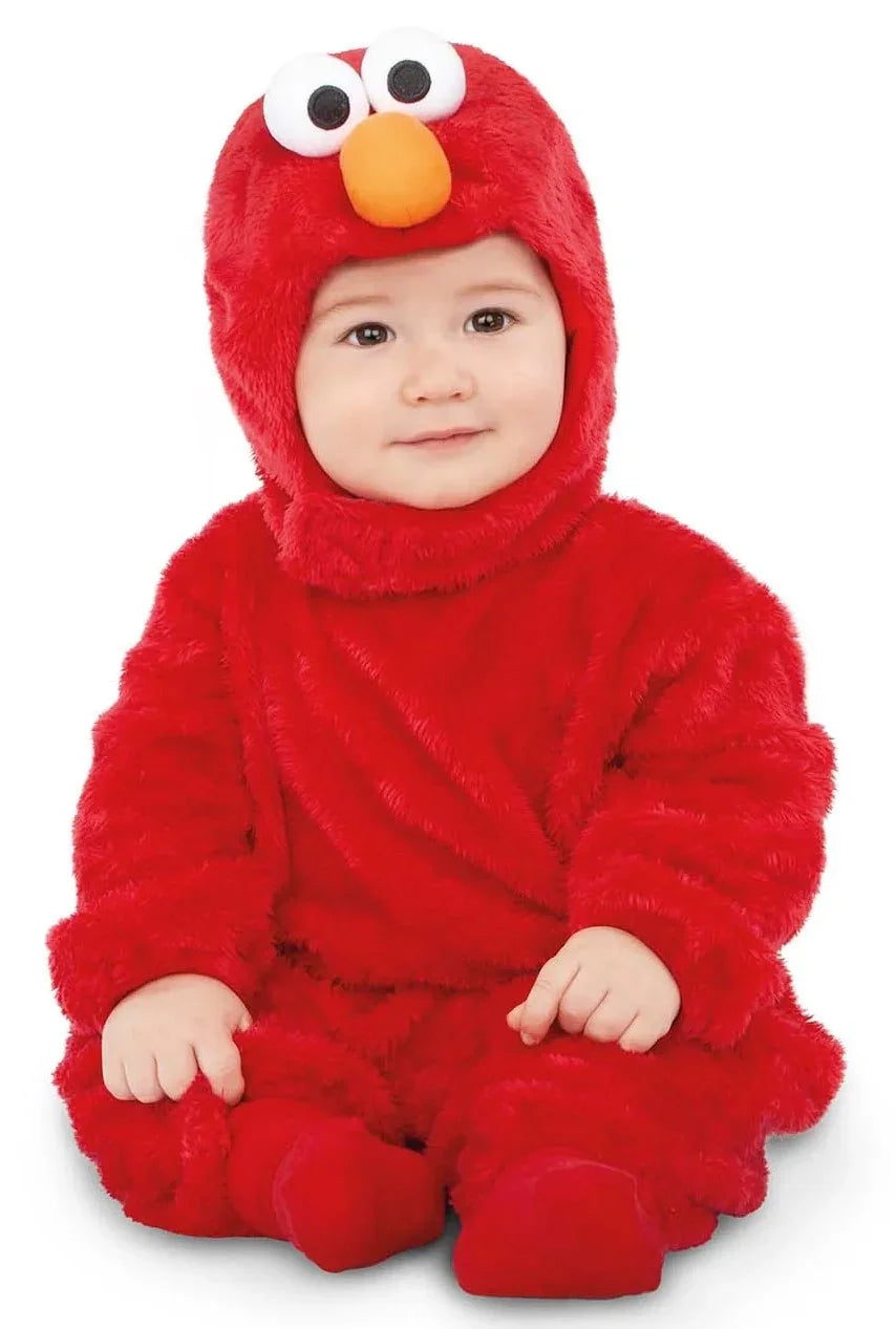 Disfraz de Elmo de Peluche Barrio Sésamo para Bebé Elmo Viving