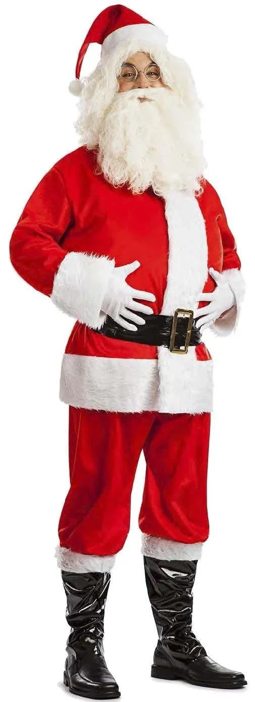 Disfraz de Papá Noel Terciopelo para Adulto Papa Noel y Mama Noel Kimokawaii