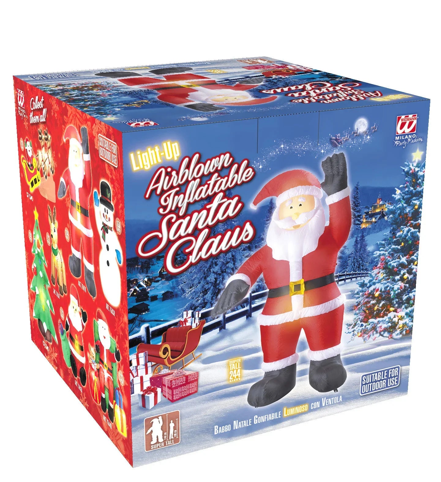 Papá Noel Hinchable de Decoración Papa Noel y Mama Noel Widmann