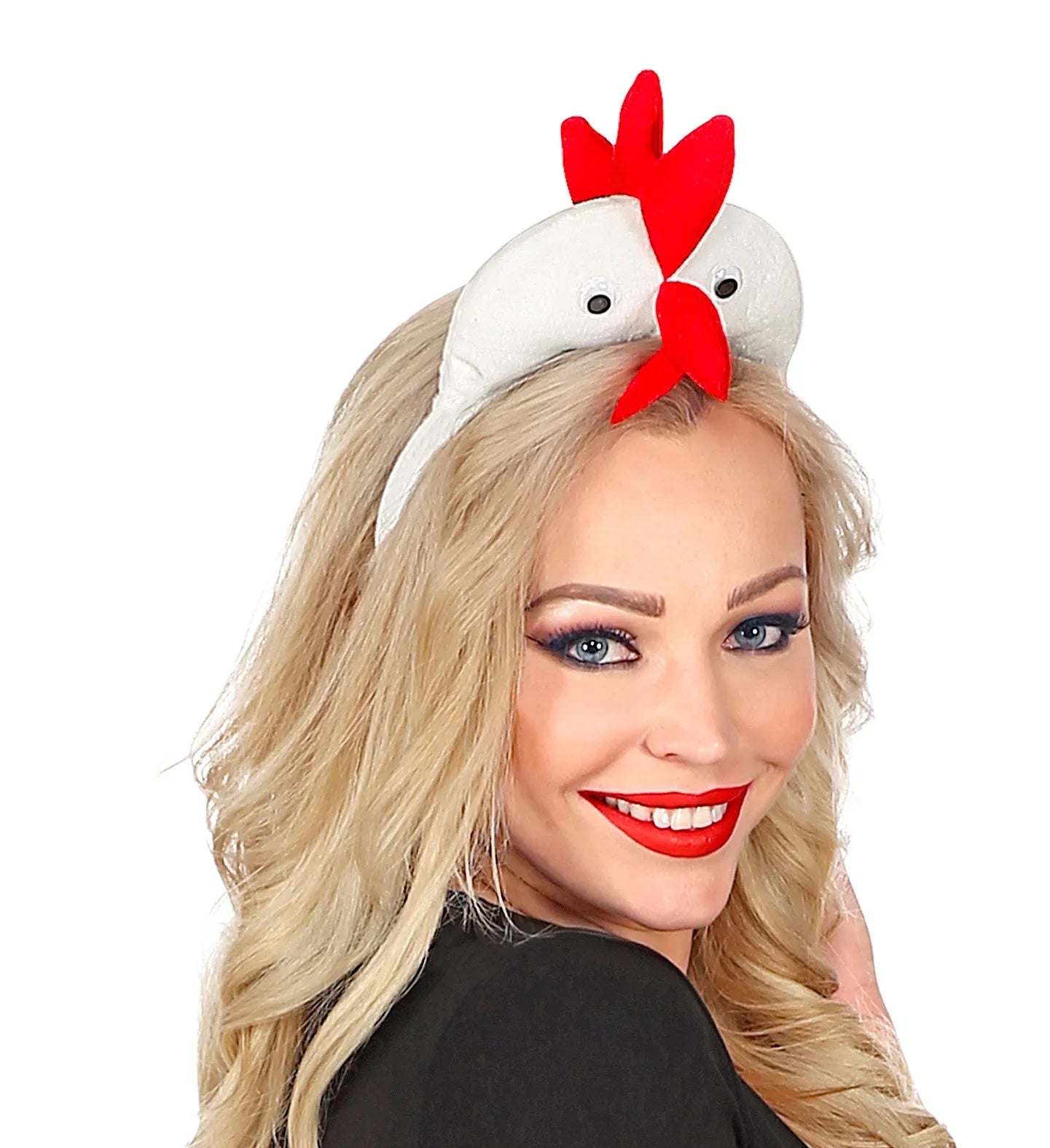 Kit de Disfraz Gallo con Cola y Diadema con Cresta Pollo y Gallina Widmann