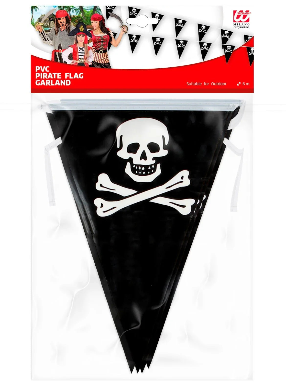 Guirnalda con Banderines de la Bandera Pirata Guirnaldas Widmann