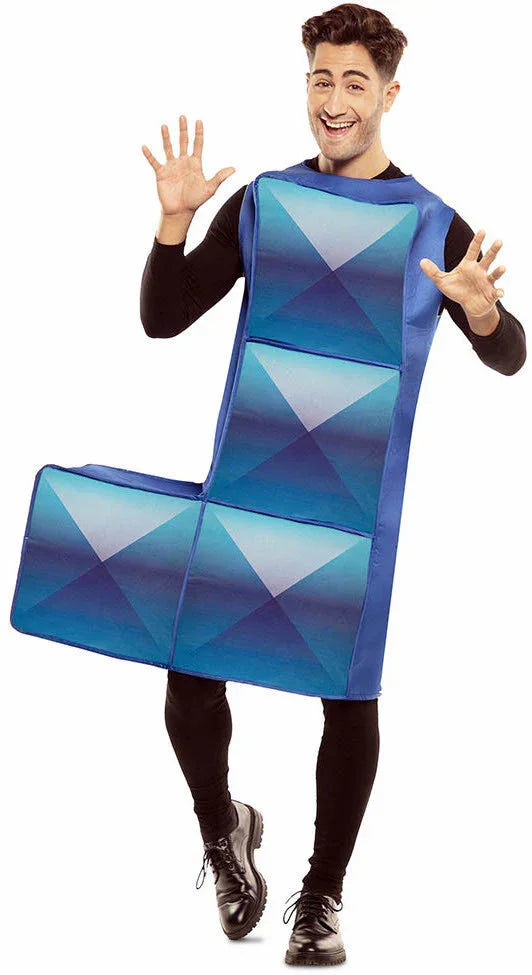 Disfraz de Tetris Azul Oscuro para Adulto Tetris EuroCarnavales