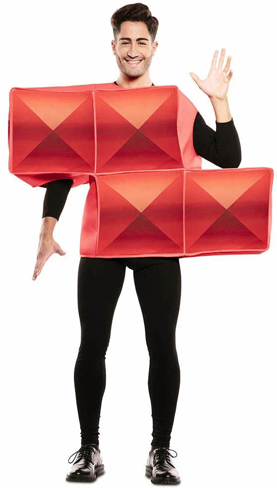 Disfraz de Tetris Rojo para Adulto Tetris EuroCarnavales
