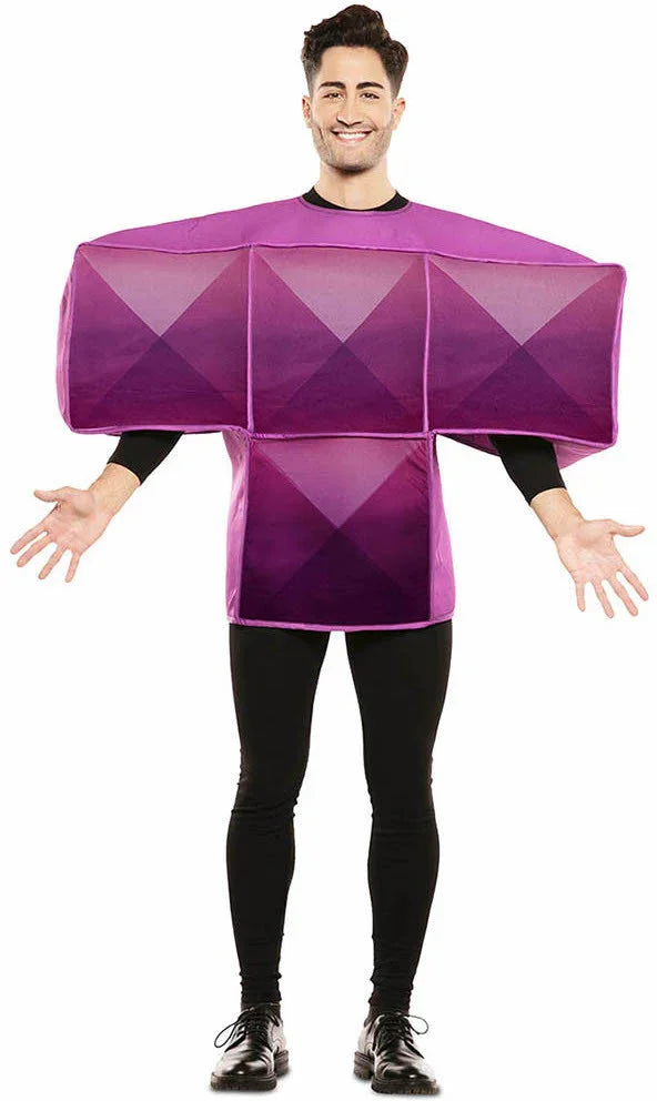 Disfraz de Tetris Morado para Adulto Tetris EuroCarnavales