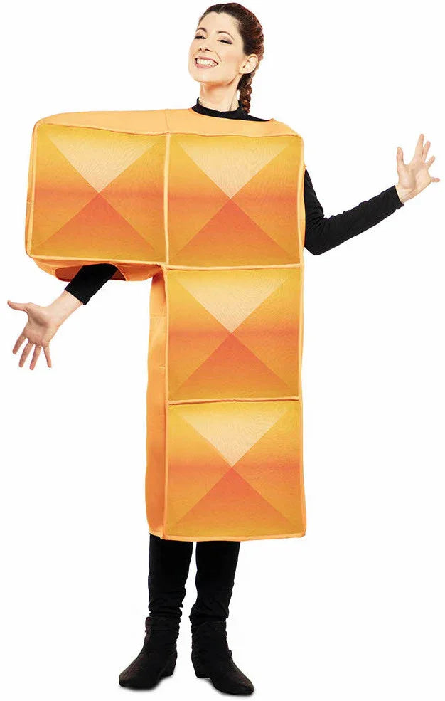 Disfraz de Tetris Naranja para Adulto Tetris EuroCarnavales