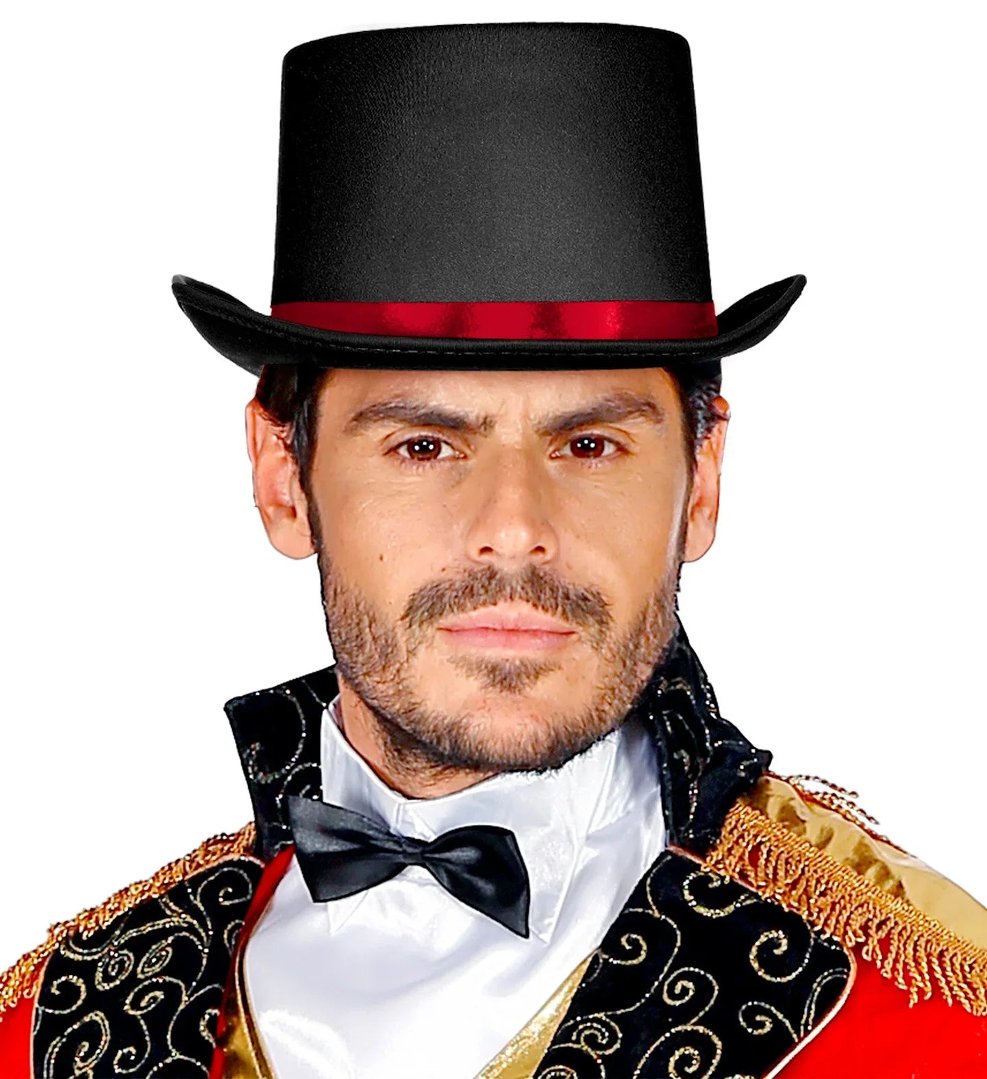 Chistera de Domador Negra con Cinta Roja Chisteras Widmann