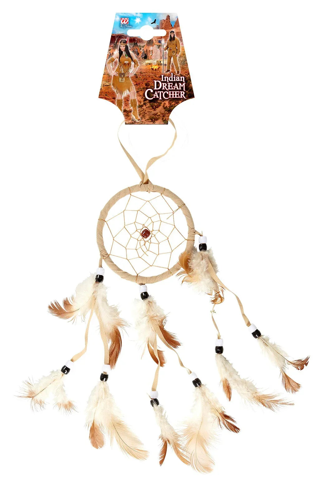 Atrapasueños Indio con Plumas Naturales Complementos Indios Widmann