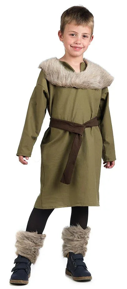 Disfraz de Vikingo Verde para Niño Vikingos Infantiles Limit Sport