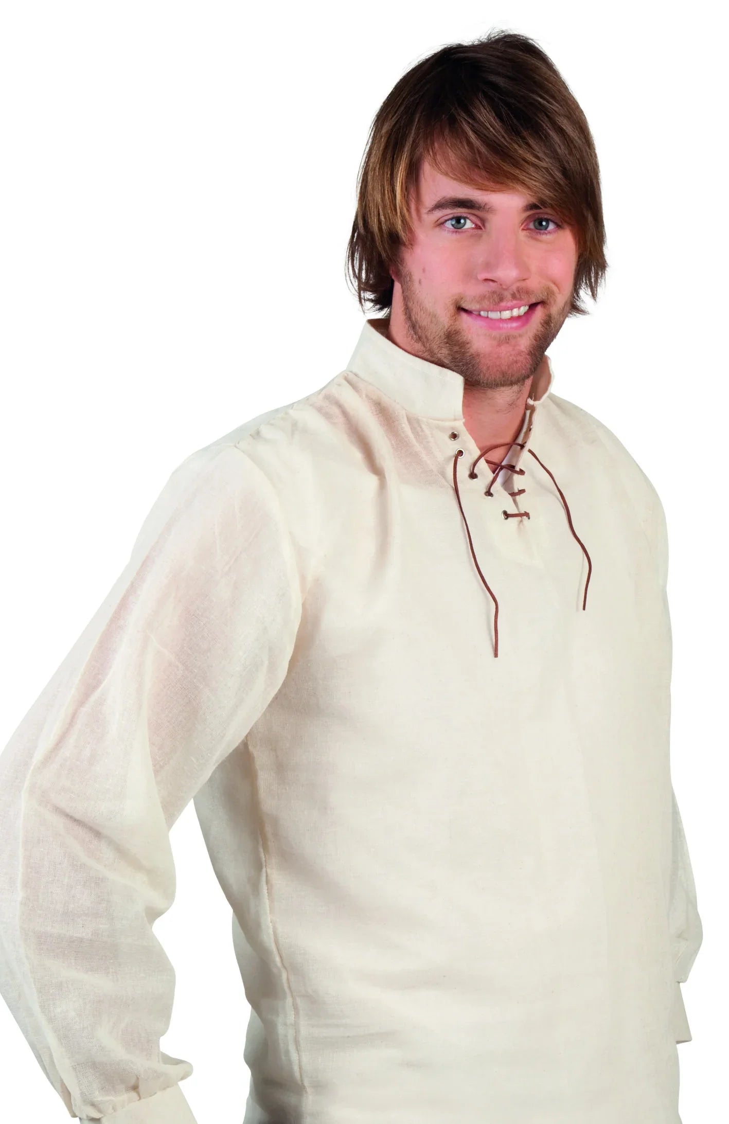 Camisa de Campesino Medieval Beige para Hombre Campesinos y Posaderos Medievales Fycar Complementos