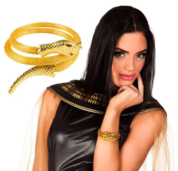 Brazalete Egipcio con Forma de Serpiente Complementos Egipcios Fycar Complementos