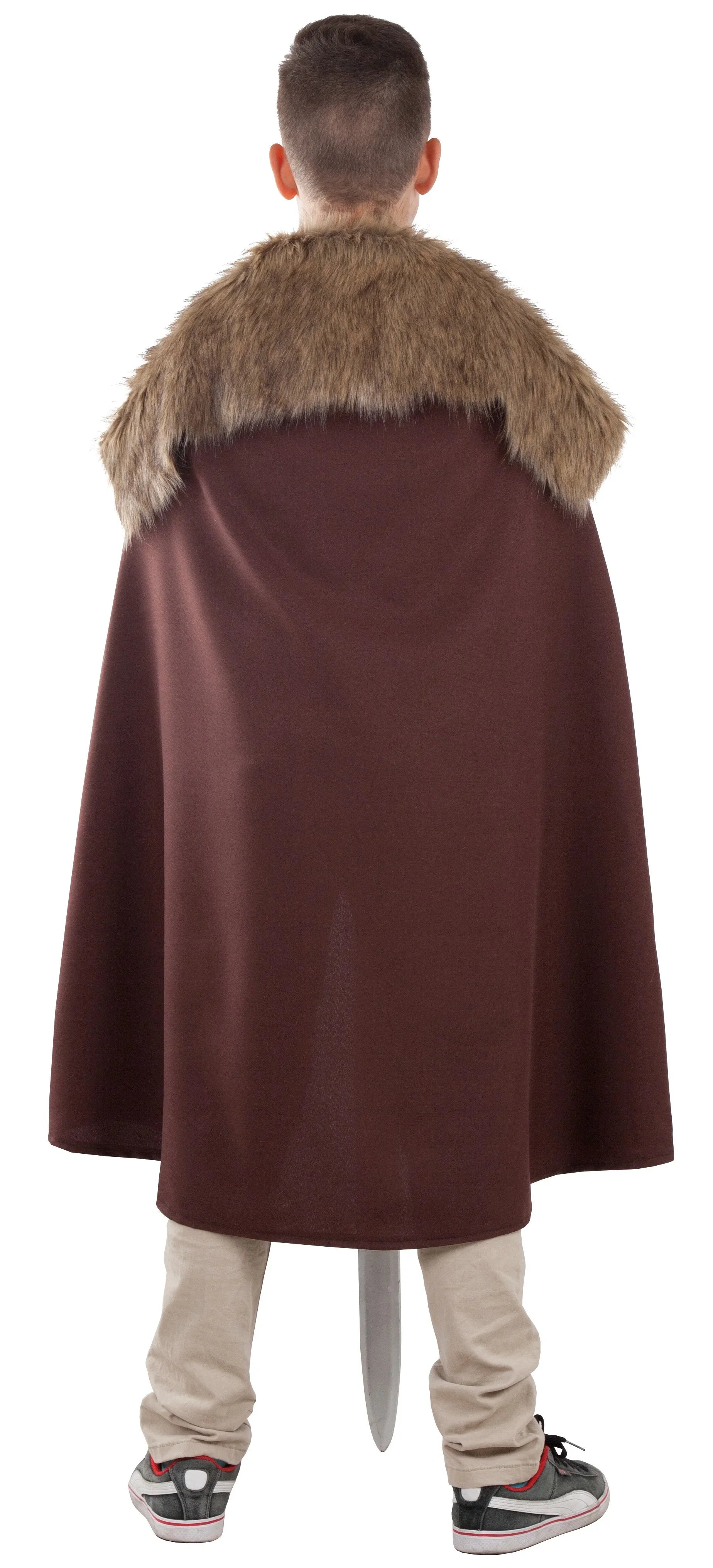 Capa de Vikingo Marrón Infantil con Pelo Capas Fycar