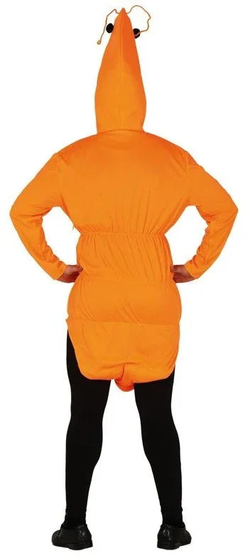 Disfraz de Gamba Naranja para Adulto Peces y Animales Marinos Guirca