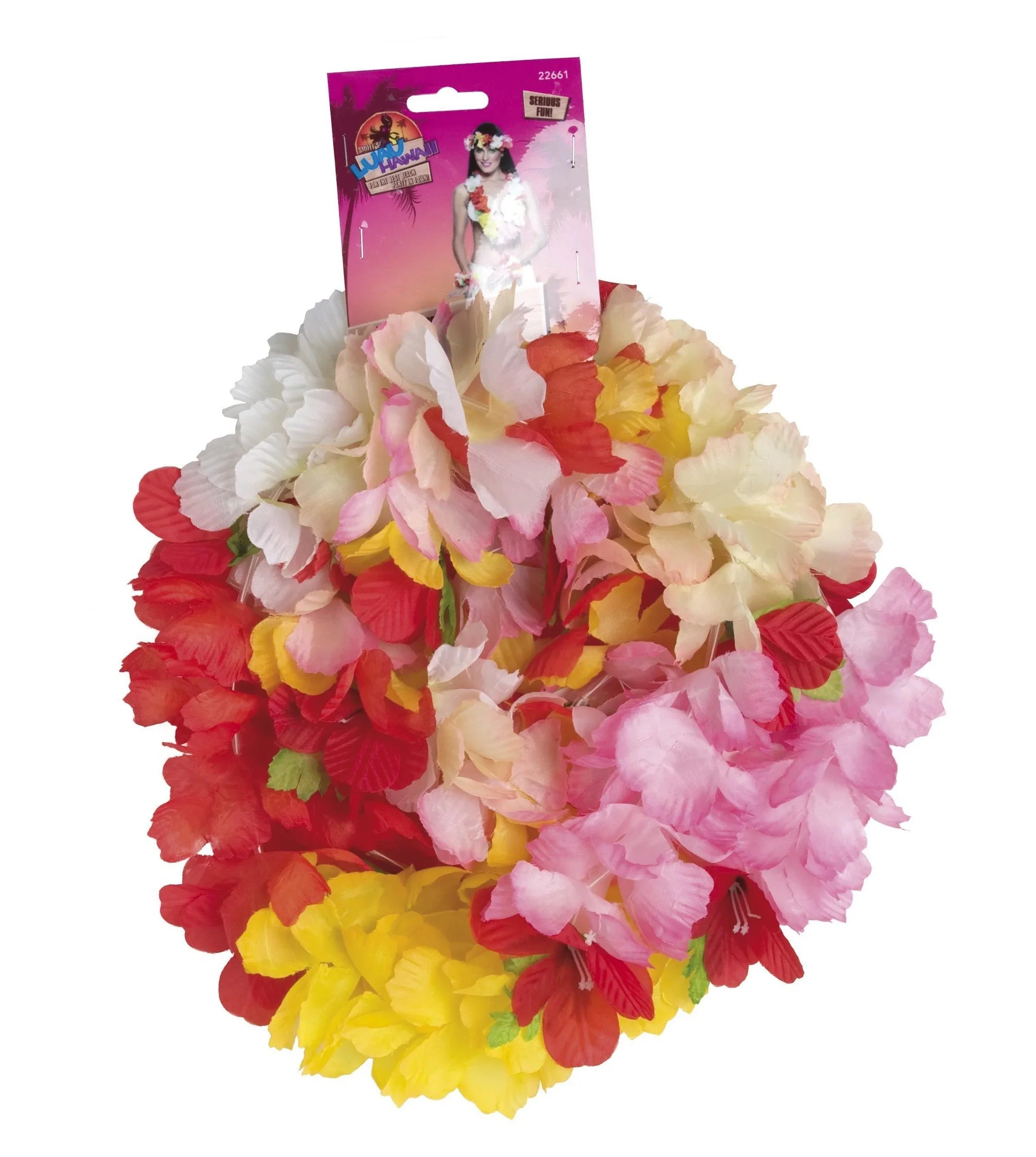 Kit Hawaiano con Flores Tropicales de Colores Complementos Hawaianos Smiffys