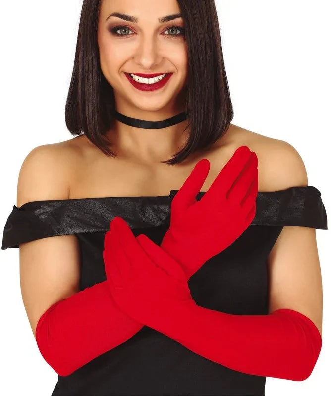 Guantes Largos Rojos para Adulto Guantes Guirca