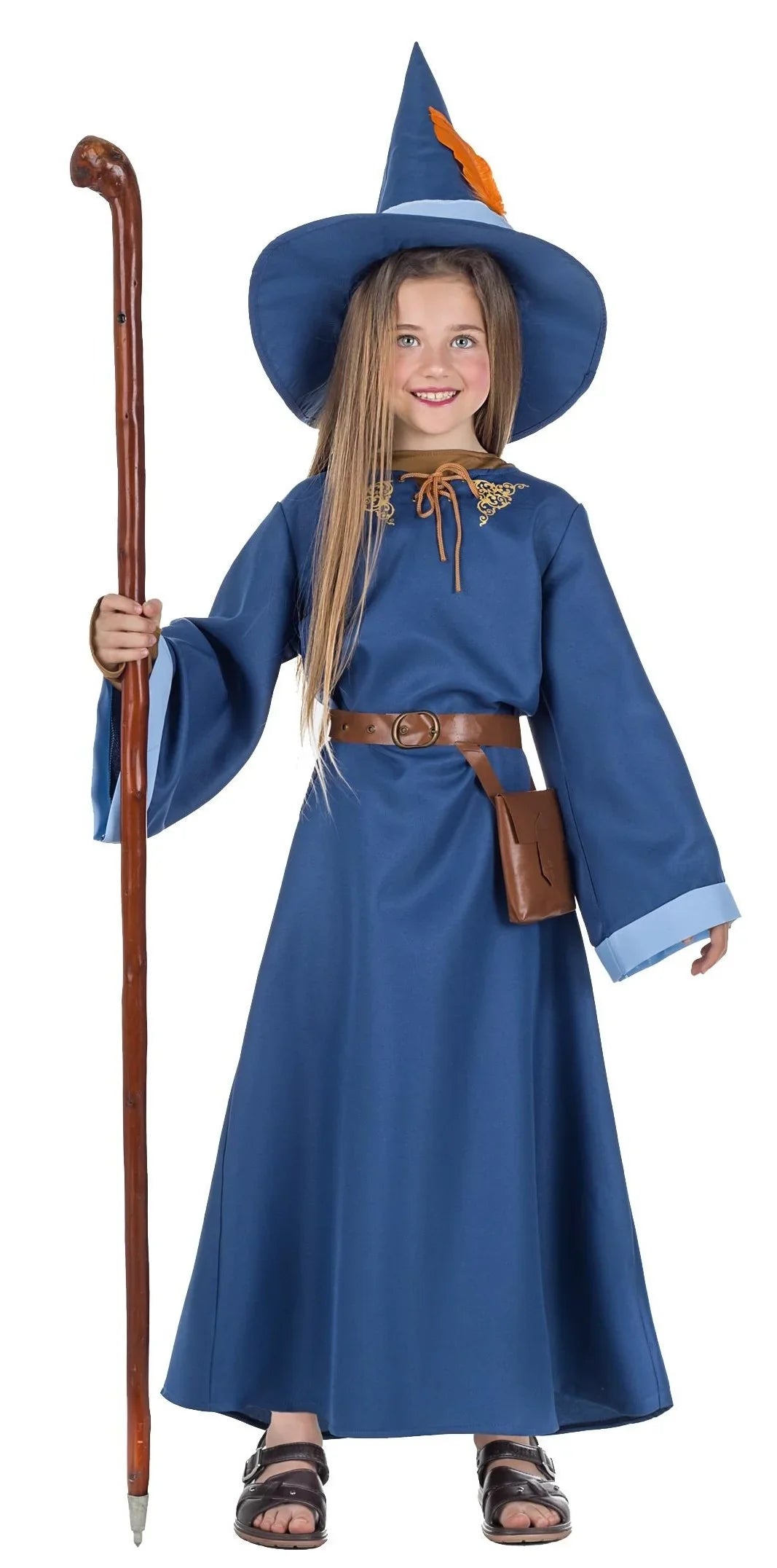 Disfraz de Mago Merlín Azul Infantil Magos y Hechiceros Kimokawaii