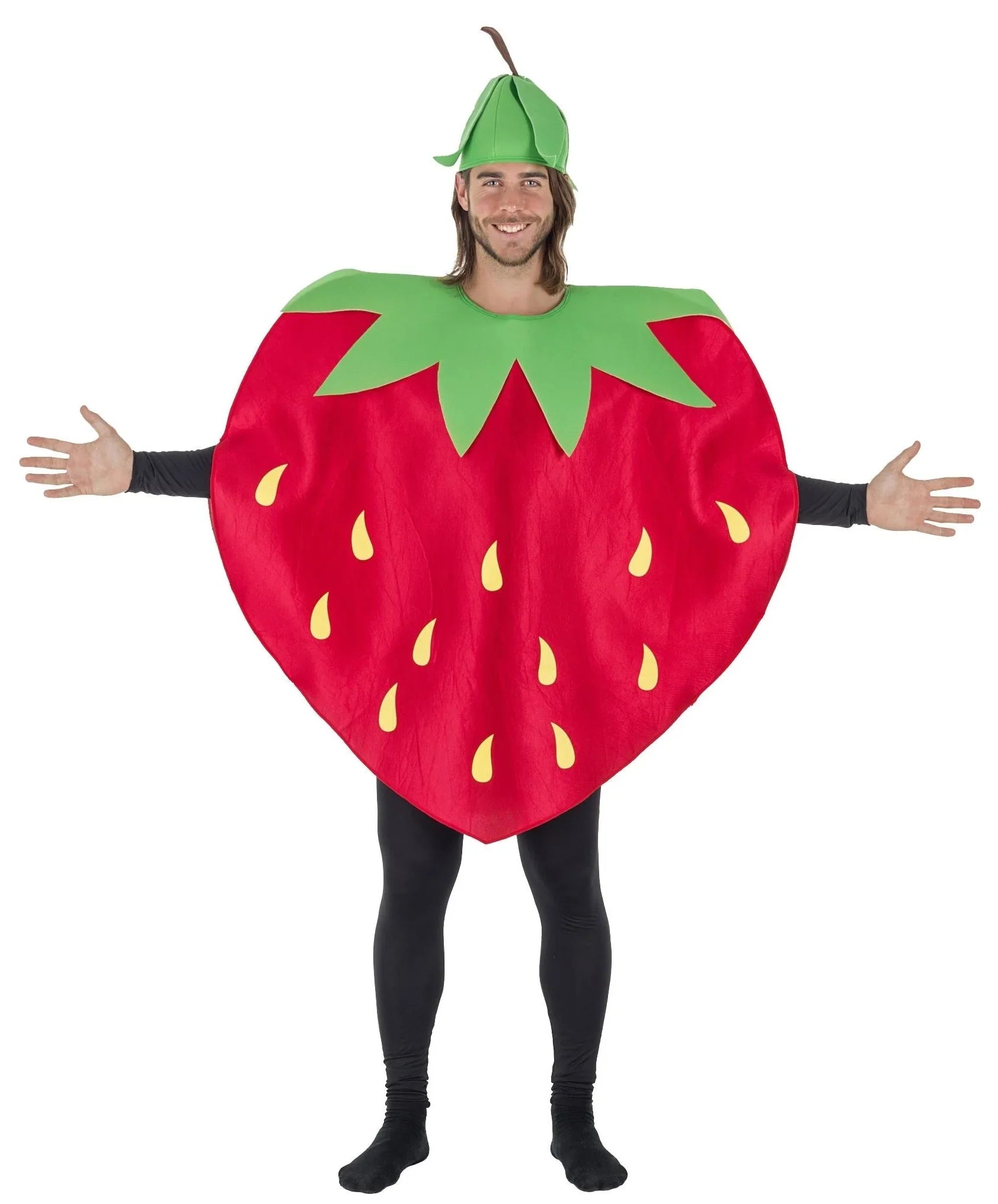 Disfraz de Fresa Roja para Adulto Fresa Kimokawaii