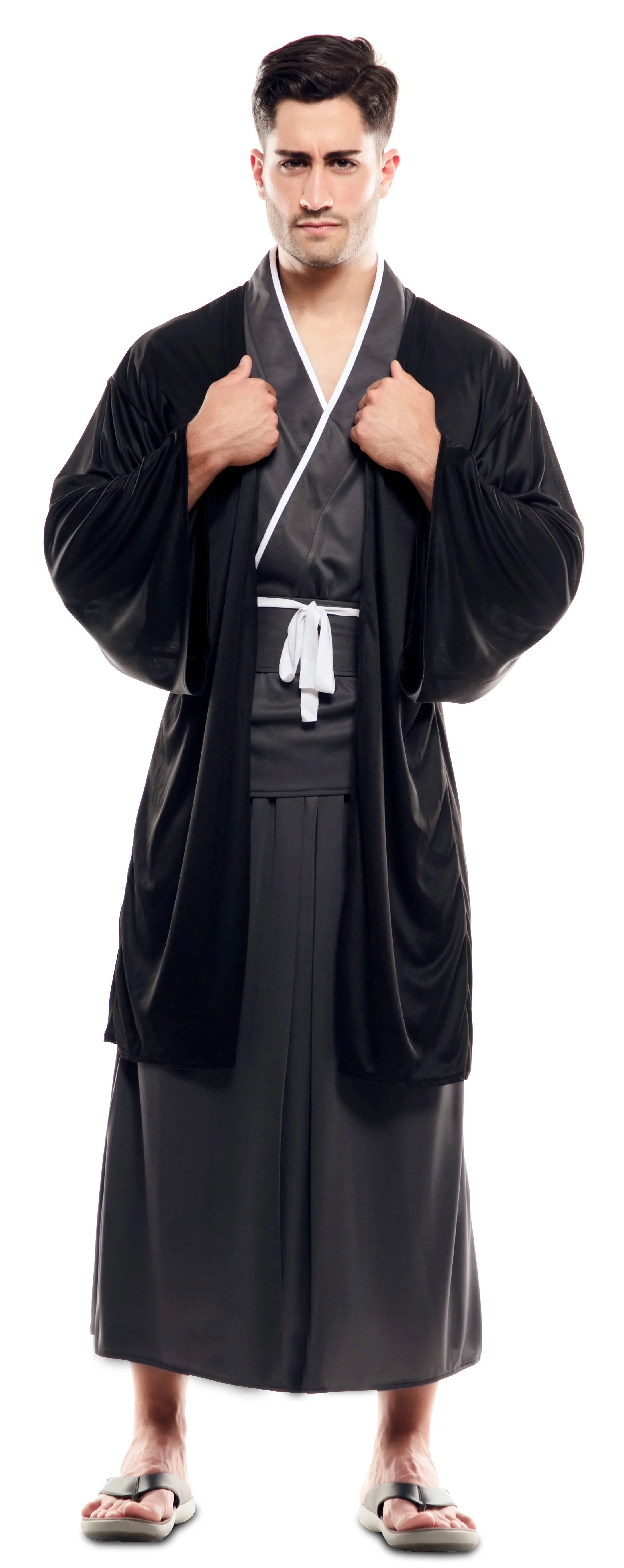 Disfraz de Samurái Japonés Negro para Hombre Samurai EuroCarnavales