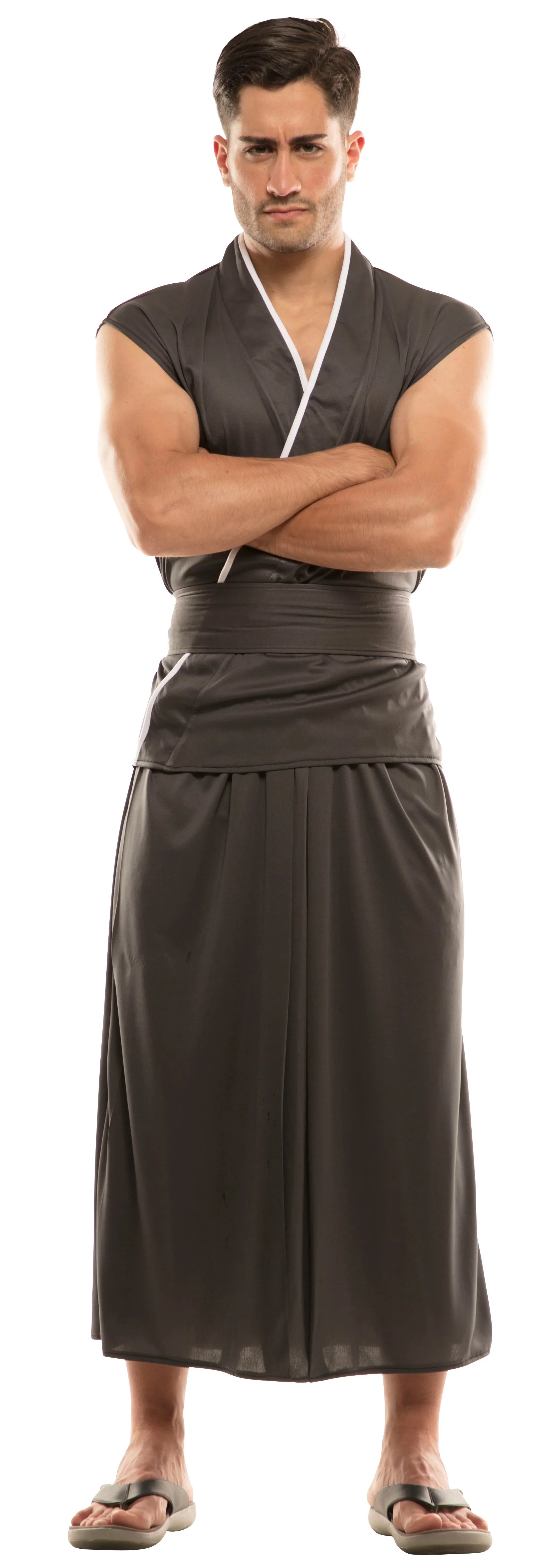 Disfraz de Samurái Japonés Negro para Hombre Samurai EuroCarnavales