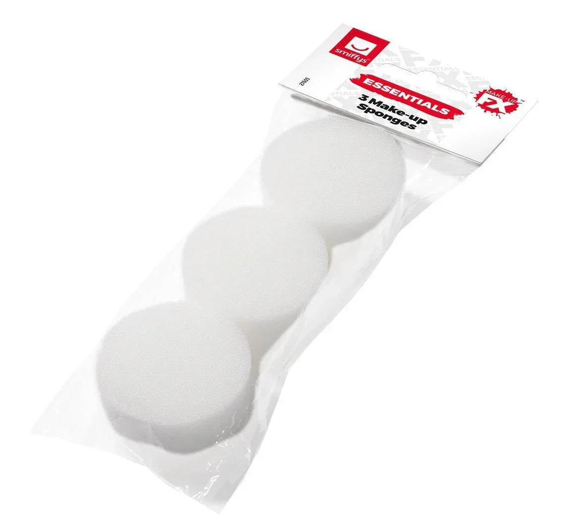 Esponjas Cosméticas Redondas para Maquillaje Accesorios de Maquillaje Smiffys