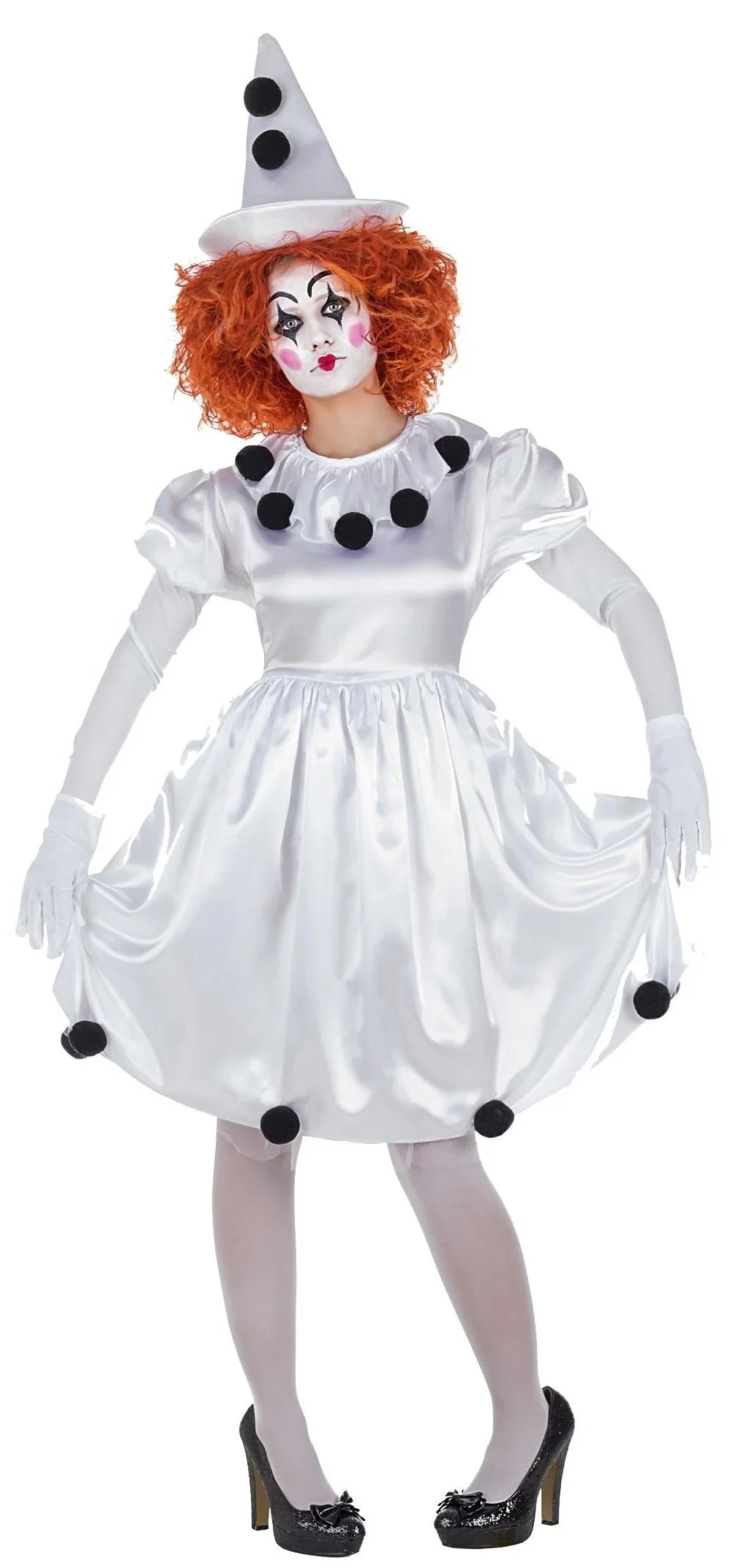 Disfraz de Payasa Pierrot para Mujer Payaso Kimokawaii