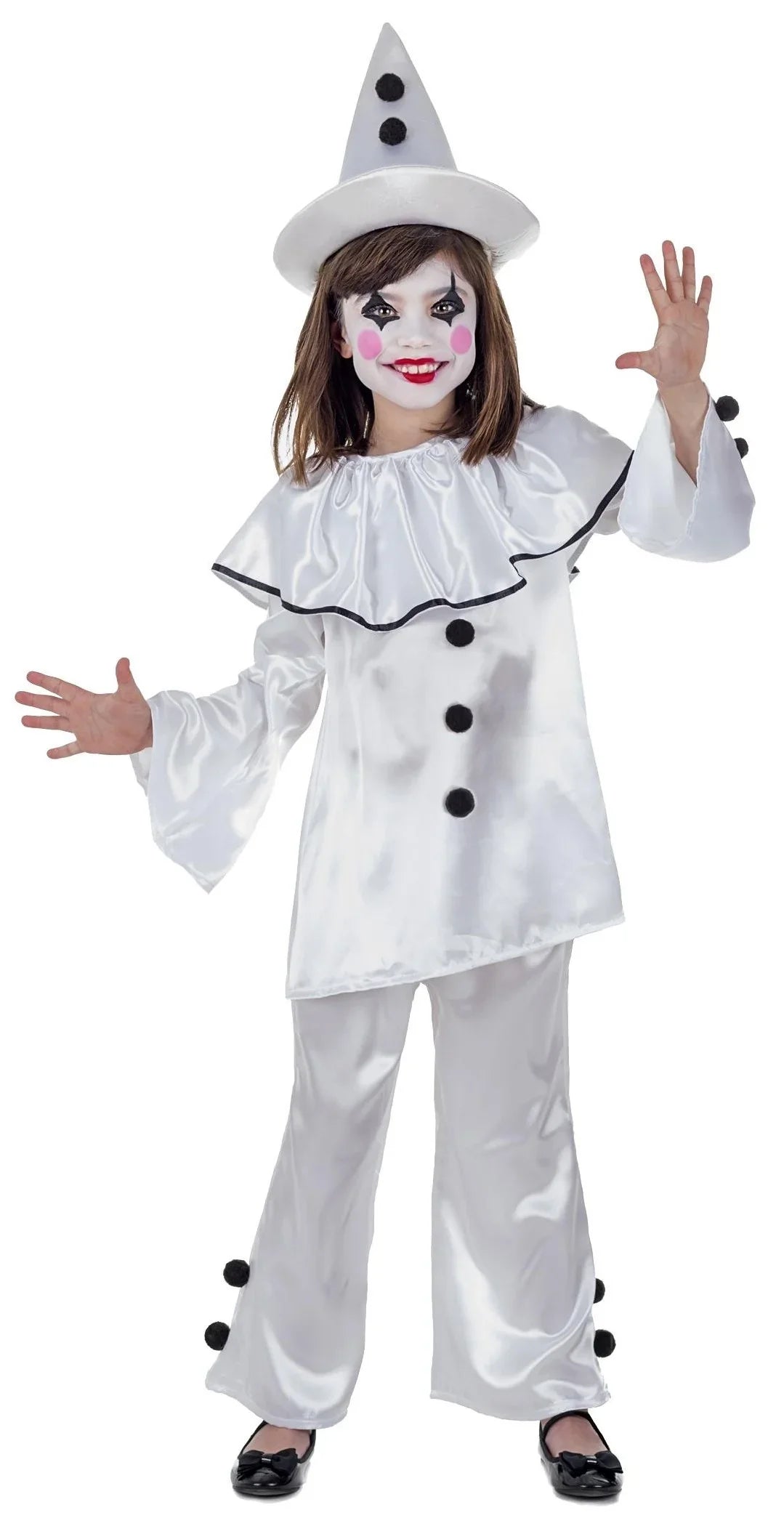 Disfraz de Payaso Pierrot Infantil Payasos Infantiles Kimokawaii