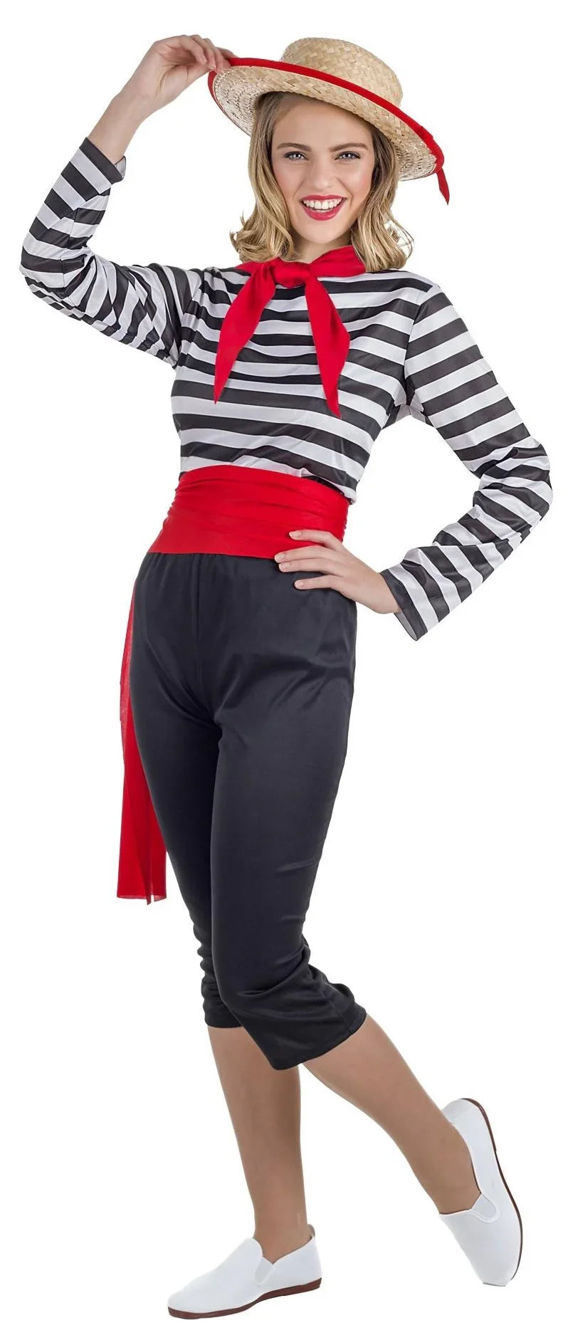 Disfraz de Gondolera Veneciana para Mujer Venecianos y de Época Kimokawaii