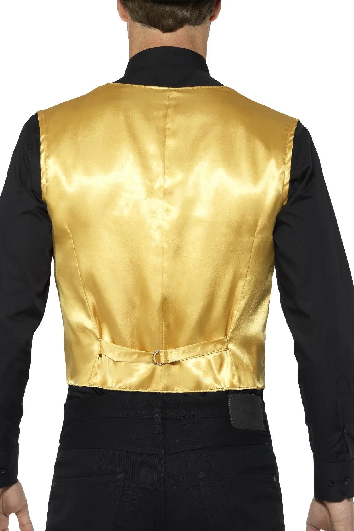 Chaleco de Lentejuelas Doradas para Hombre Chaquetas, Chalecos y Camisas Smiffys