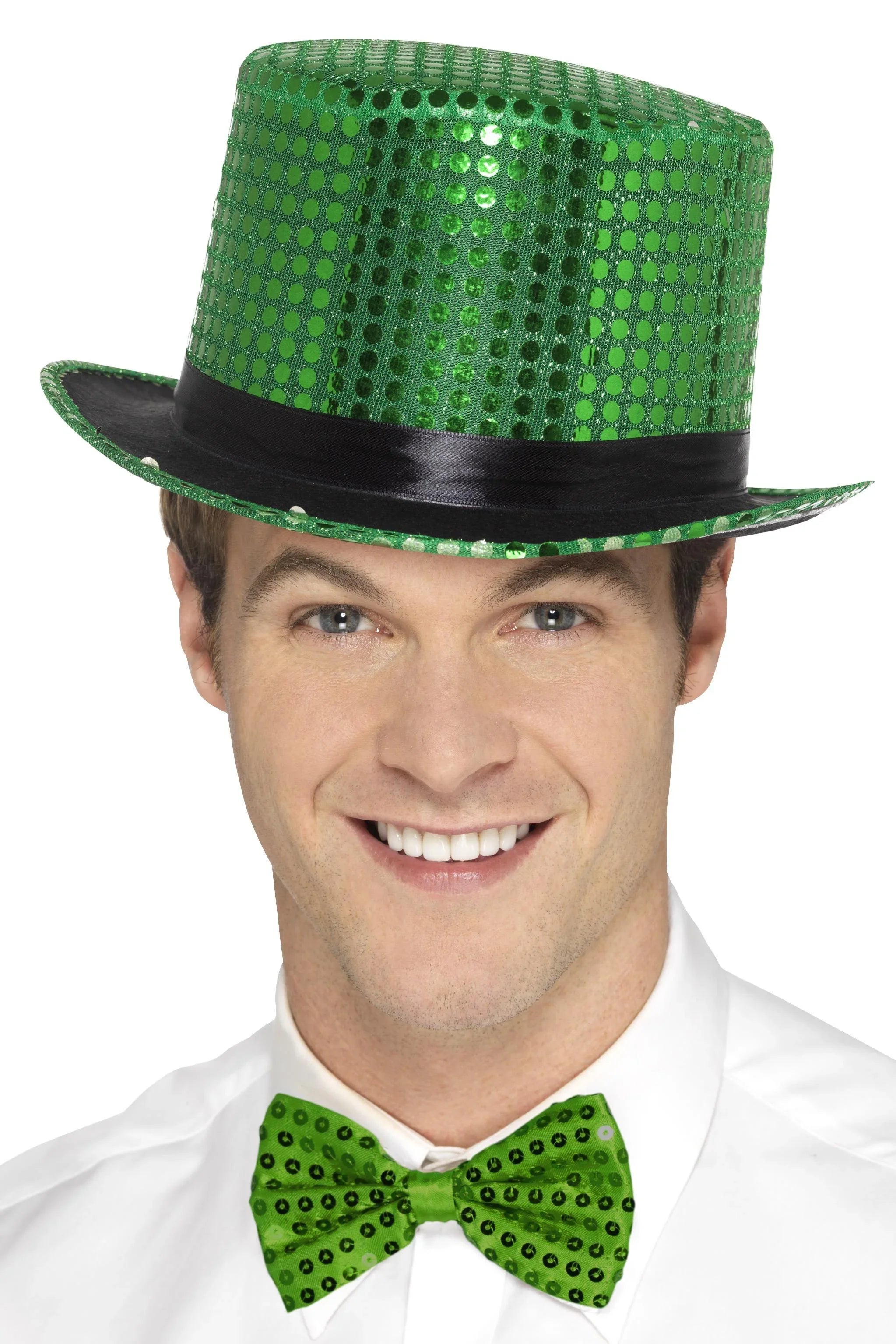 Chistera Verde con Lentejuelas Chisteras Smiffys