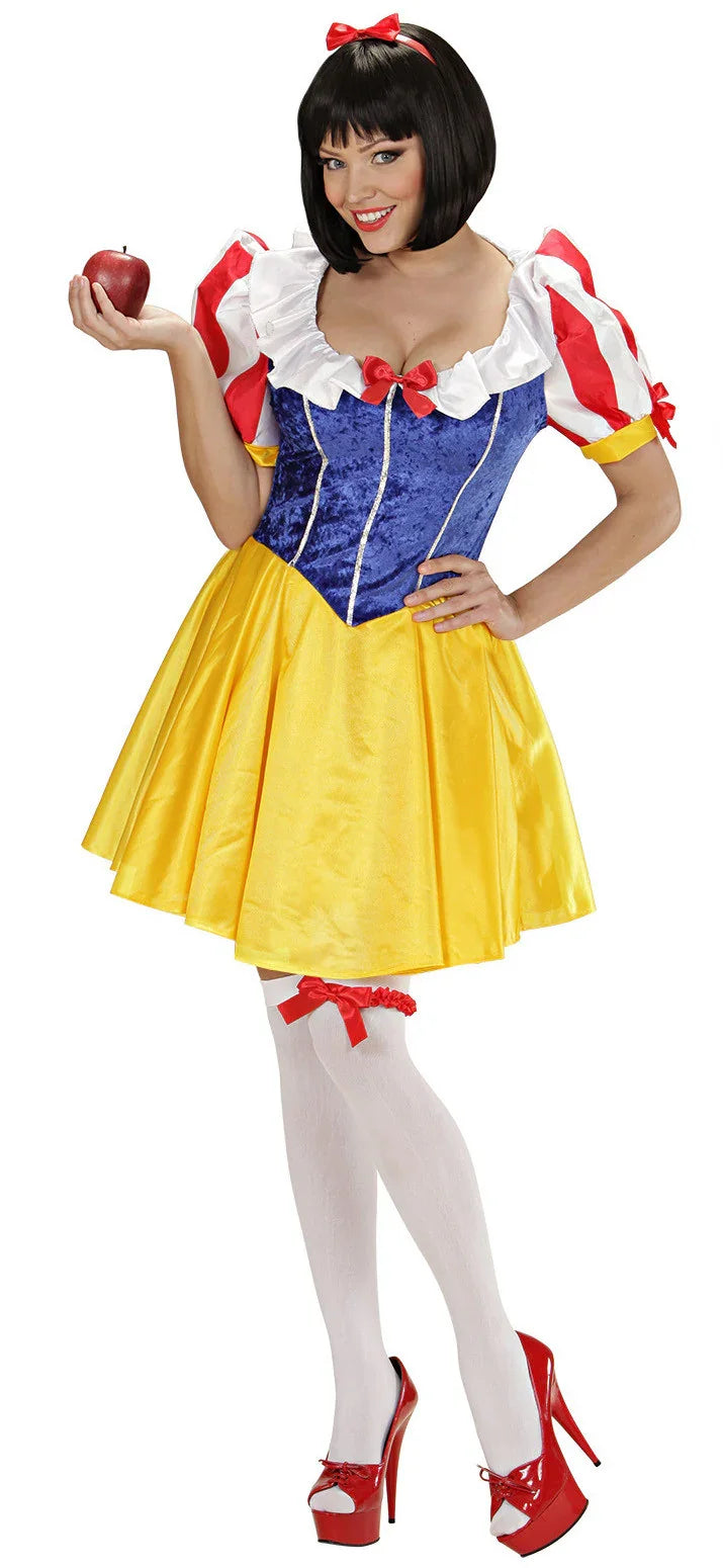Disfraz de Blancanieves Corto para Mujer Blancanieves Widmann